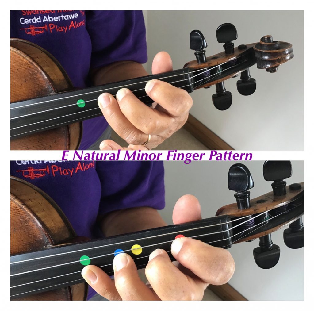 E Natural Minor Finger Pattern